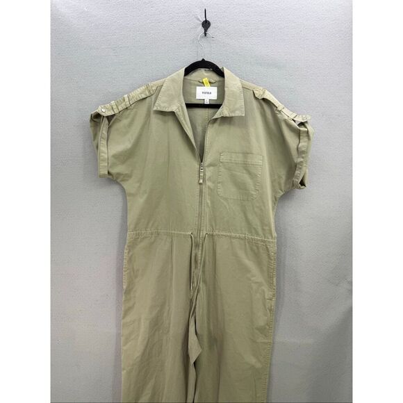 Pistola Jordan Short Sleeve Military Zip Front Jumpsuit Pistachio Size XL - Picture 5 of 13